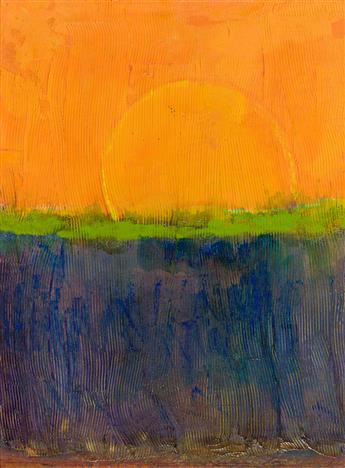SIR FRANK BOWLING, OBE RA (1934 - ) Orangeoverblue.                                                                                              